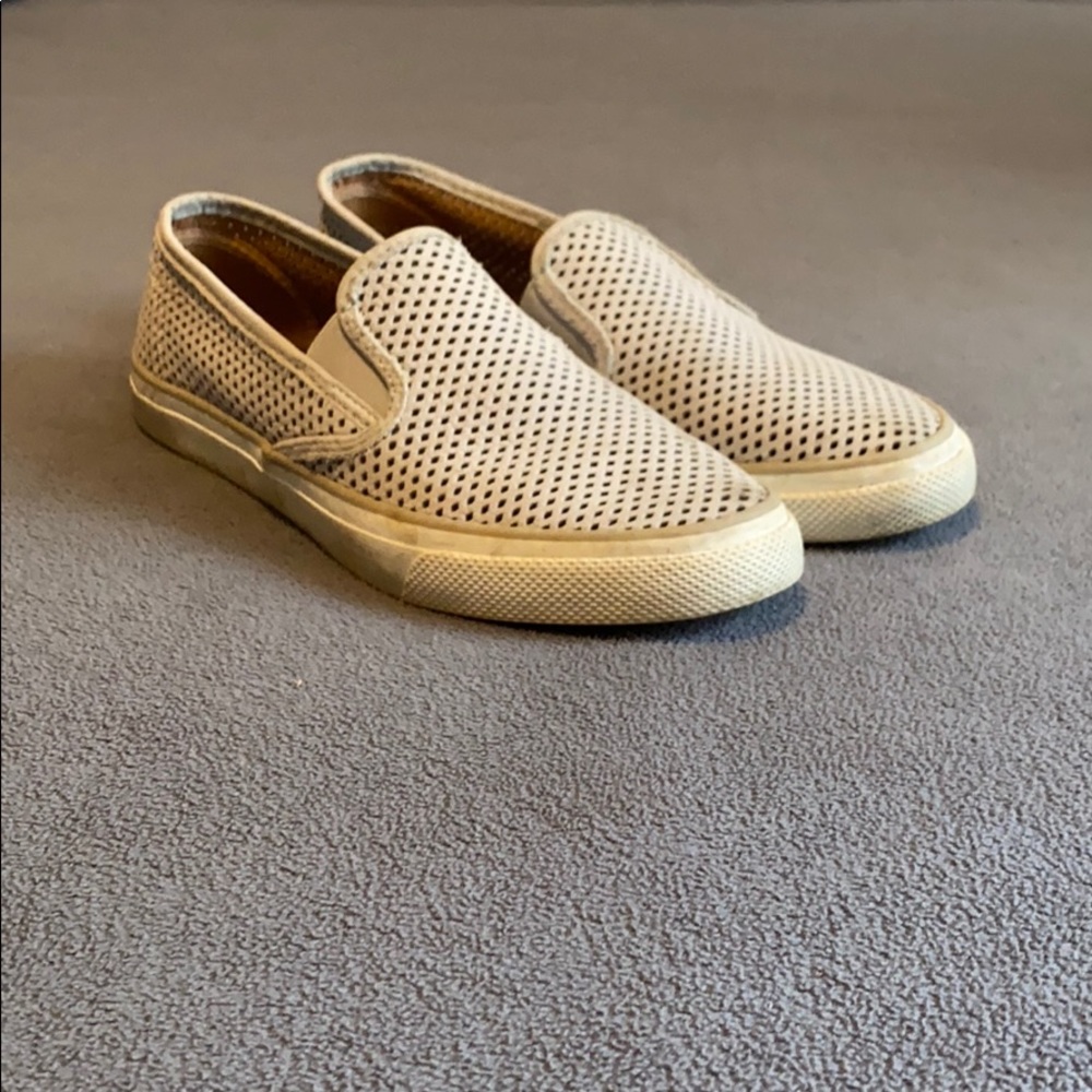 Women’s Sperry seaside perforated varsity sneaker